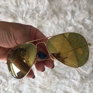 Gold Lens Ray Ban Aviators